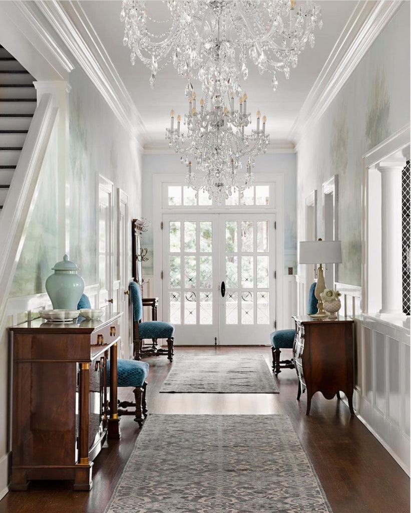 Crystorama Traditional Crystal 37'' Chandelier in Polished Chrome - Lifestyle View