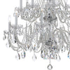 Crystorama Traditional Crystal 37'' Chandelier in Polished Chrome - Additional View