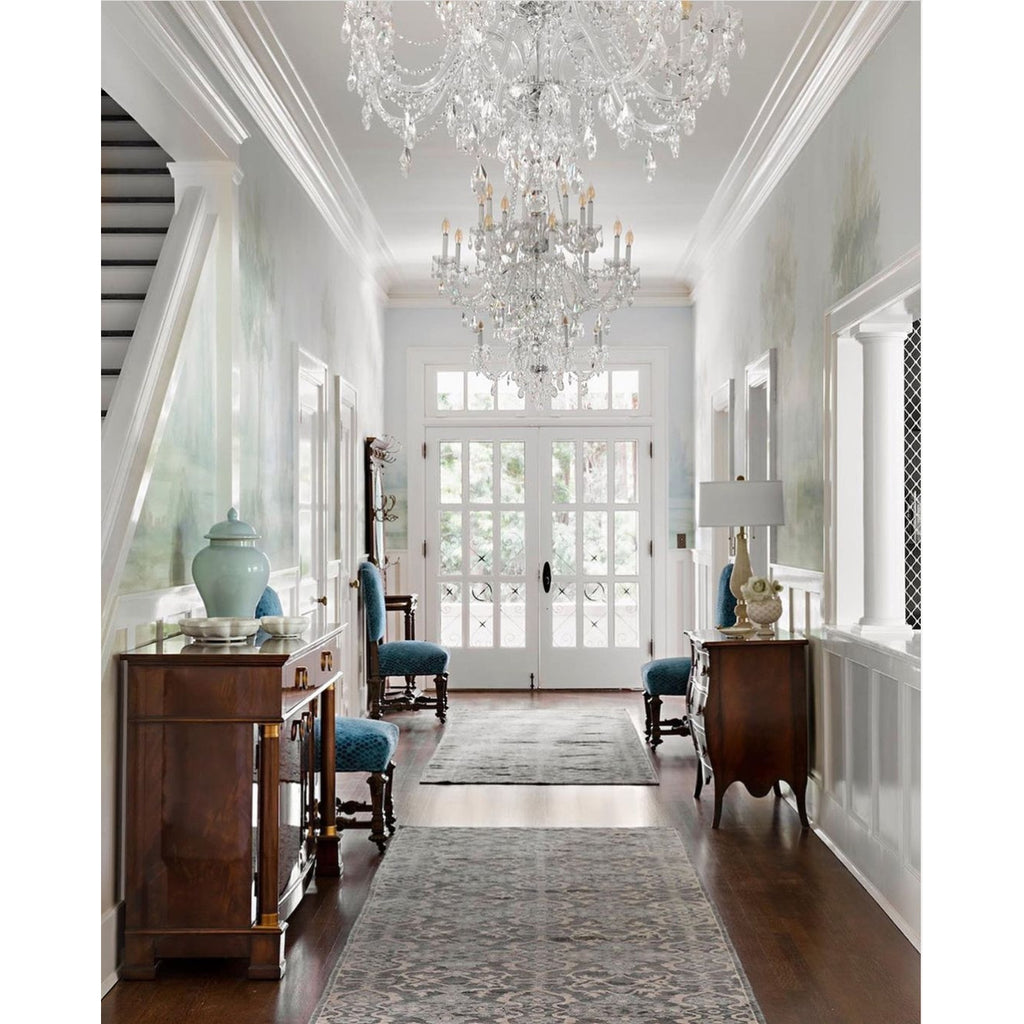 Crystorama Traditional Crystal 37'' Chandelier in Polished Chrome - Lifestyle View