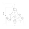 Crystorama Traditional Crystal 37'' Chandelier - Product Dimensions