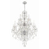 Crystorama Traditional Crystal 32'' Chandelier in Polished Chrome - Additional View