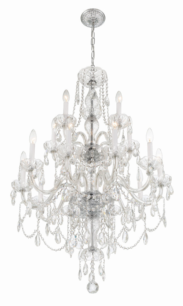 1155-CH-CL-MWP Traditional Crystal 15 Light Chandelier | Alternate Image