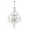 Crystorama Traditional Crystal 32'' Chandelier in Polished Chrome - Additional View