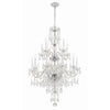 Crystorama Traditional Crystal 32'' Chandelier in Polished Chrome - Additional View