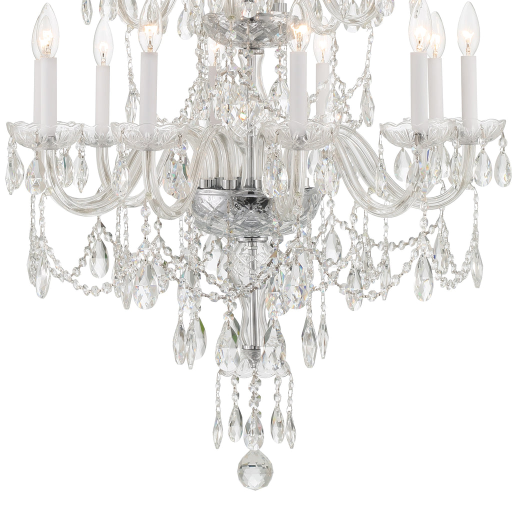 1155-CH-CL-MWP Traditional Crystal 15 Light Chandelier | Alternate Image