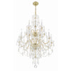 Crystorama Traditional Crystal 32'' Chandelier in Polished Brass - Additional View