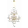 Crystorama Traditional Crystal 32'' Chandelier in Polished Brass - Additional View
