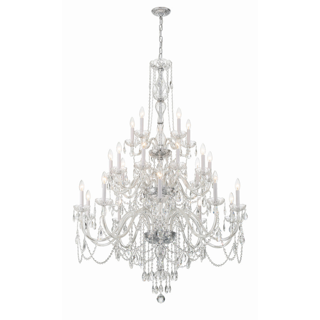 Crystorama Traditional Crystal 45'' Chandelier in Polished Chrome - Additional View