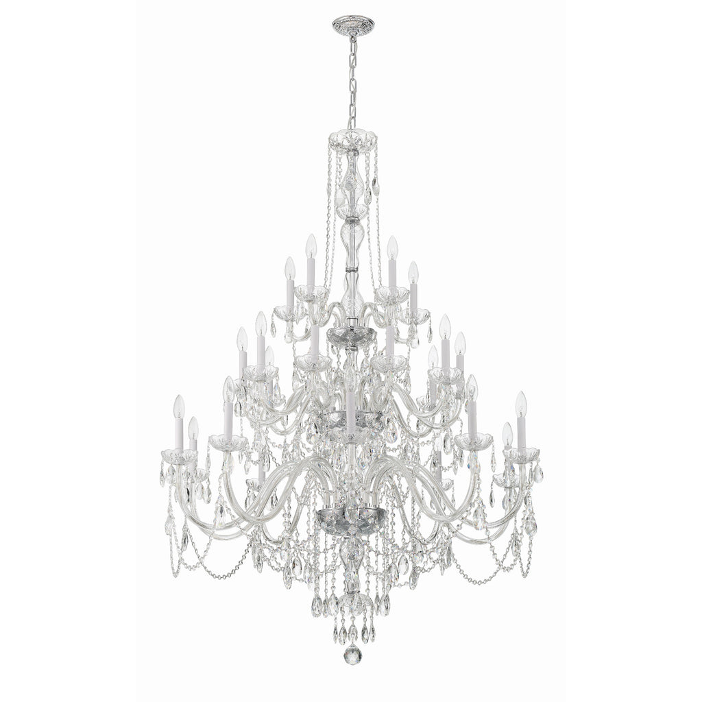 Crystorama Traditional Crystal 45'' Chandelier in Polished Chrome - Additional View