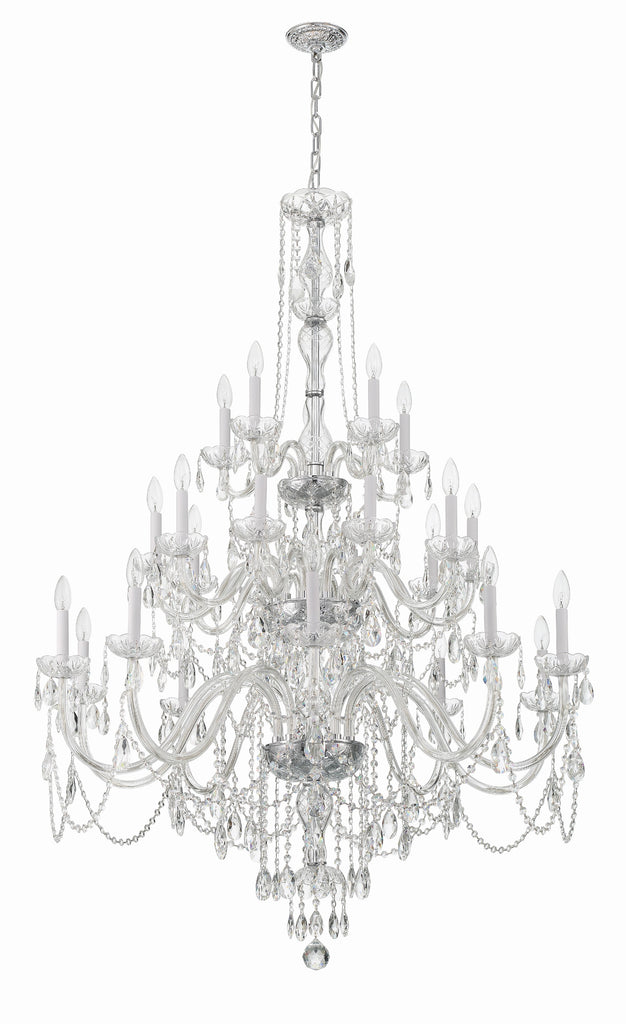 1156-CH-CL-MWP Traditional Crystal 25 Light Chandelier | Alternate Image