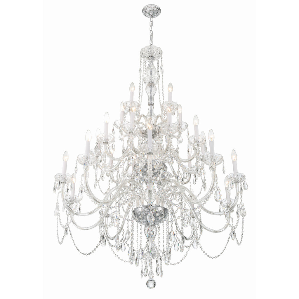 Crystorama Traditional Crystal 45'' Chandelier in Polished Chrome - Additional View