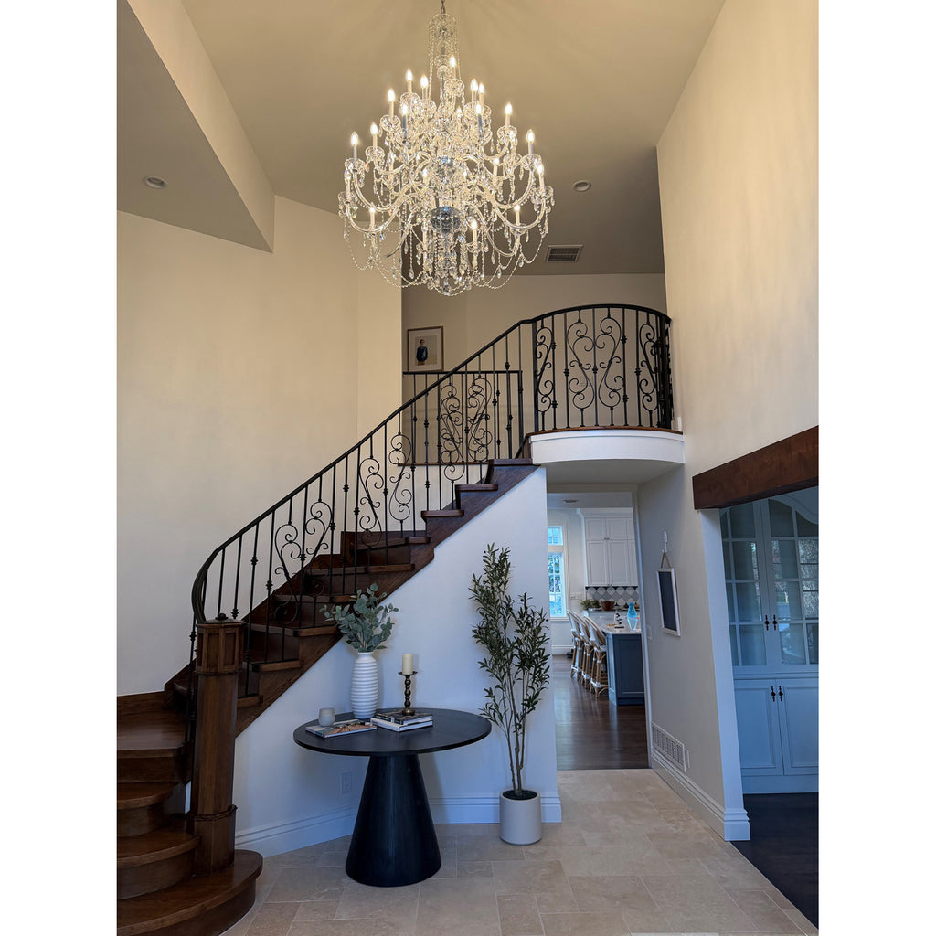 Crystorama Traditional Crystal 45'' Chandelier in Polished Chrome - Lifestyle View
