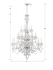 1156-CH-CL-MWP Traditional Crystal 25 Light Chandelier | Dimensions Image