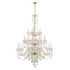 1156-PB-CL-MWP Traditional Crystal 25 Light Chandelier | Main Image