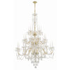 Crystorama Traditional Crystal 45'' Chandelier in Polished Brass - Additional View