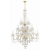 Crystorama Traditional Crystal 45'' Chandelier in Polished Brass - Additional View