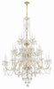 1156-PB-CL-MWP Traditional Crystal 25 Light Chandelier | Alternate Image