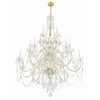 Crystorama Traditional Crystal 45'' Chandelier in Polished Brass - Additional View