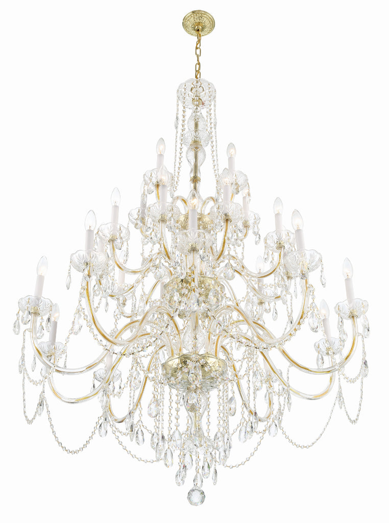 1156-PB-CL-MWP Traditional Crystal 25 Light Chandelier | Alternate Image