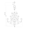 Crystorama Traditional Crystal 45'' Chandelier - Product Dimensions