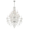 Crystorama Traditional Crystal 38'' Chandelier in Polished Chrome - Additional View