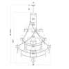 Crystorama Traditional Crystal 38'' Chandelier - Product Dimensions
