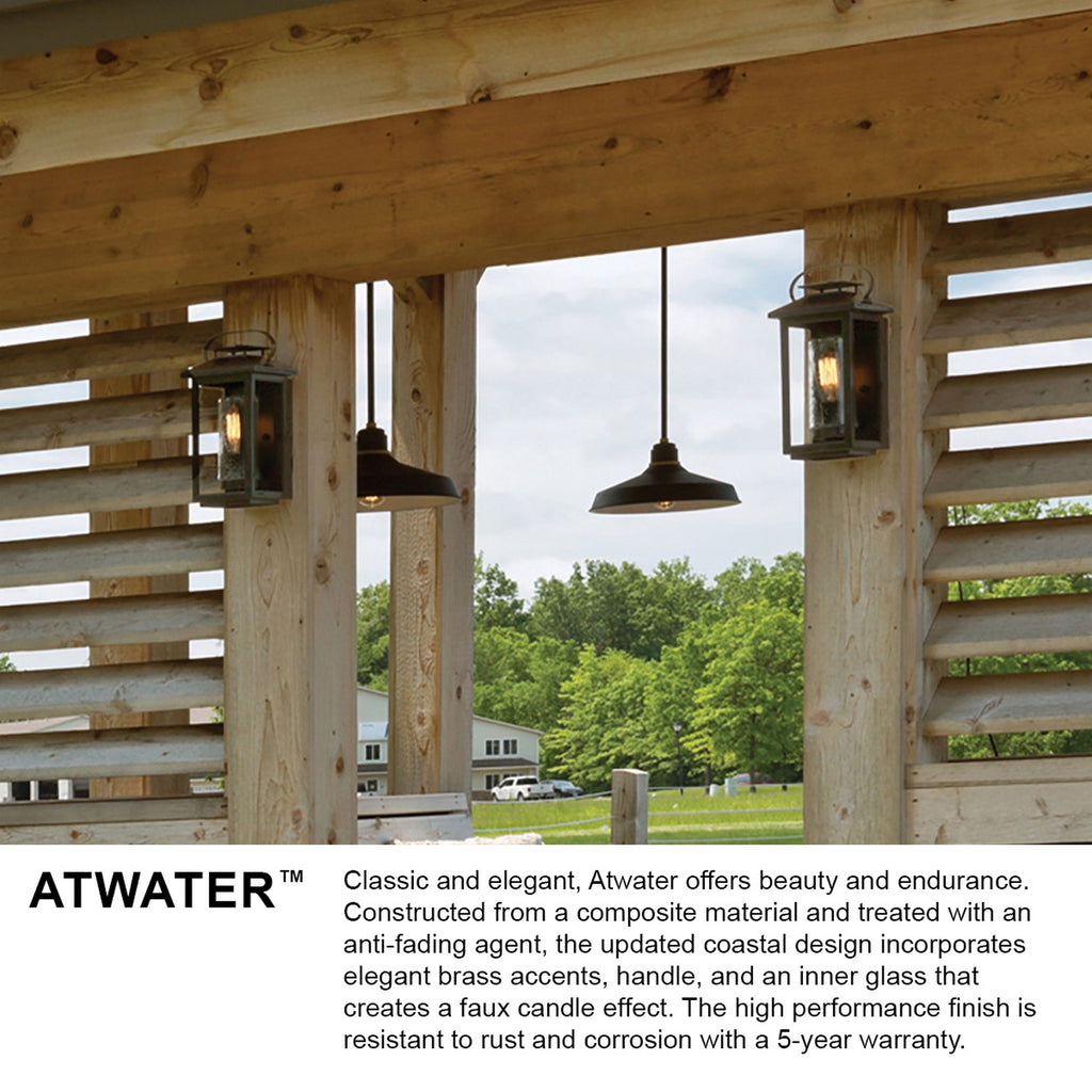 1161AH-LV Atwater 1 Light Rustic Outdoor Post/Pier Mount | Alternate Image