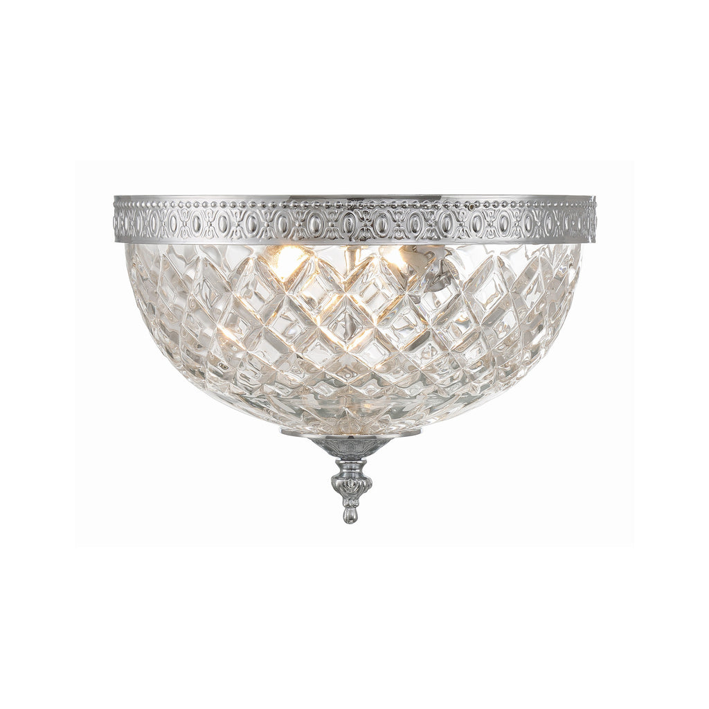 Crystorama Radley 10'' Flush Mount in Polished Chrome - Additional View