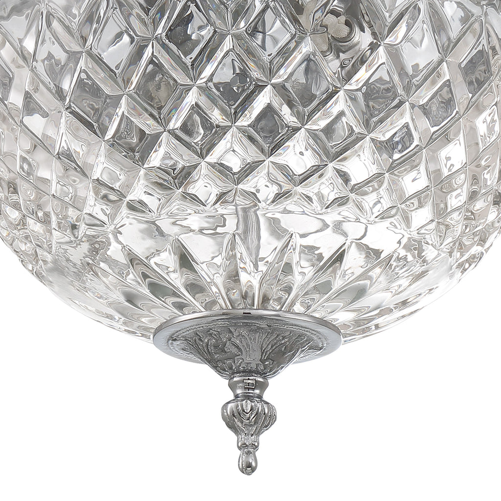 Crystorama Radley 10'' Flush Mount in Polished Chrome - Additional View