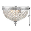 117-10-CH Ceiling Mount 2 Light Flush | Dimensions Image