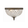 Crystorama Radley 10'' Flush Mount in English Bronze - Additional View
