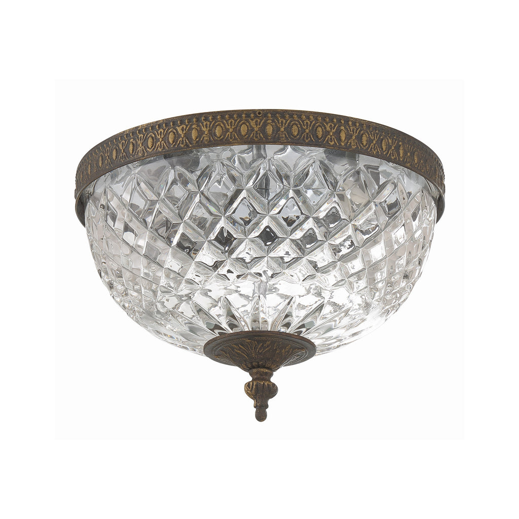 Crystorama Radley 10'' Flush Mount in English Bronze - Additional View