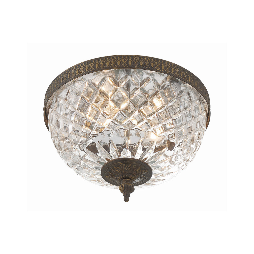 Crystorama Radley 10'' Flush Mount in English Bronze - Additional View