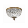 Crystorama Radley 10'' Flush Mount in Olde Brass - Additional View