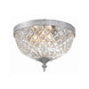 Crystorama Radley 12'' Flush Mount in Polished Chrome - Front View