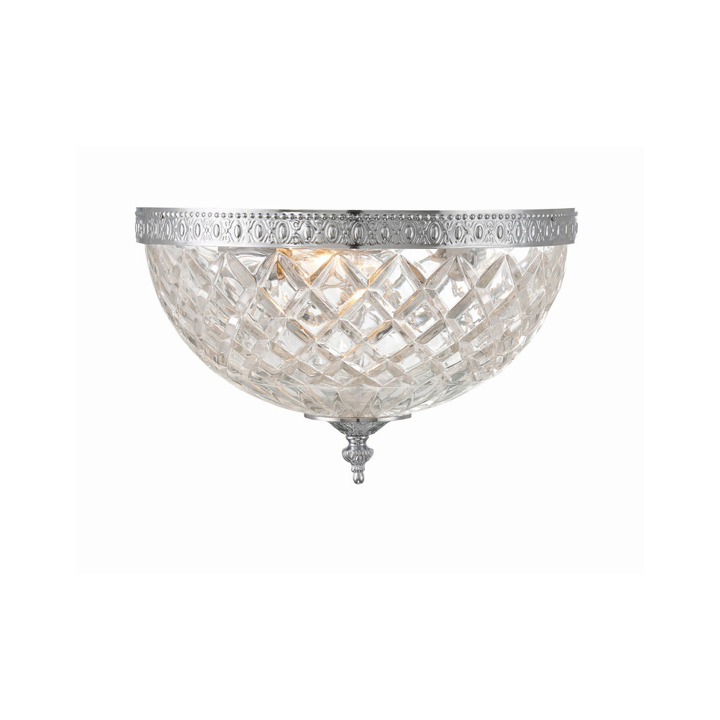 Crystorama Radley 12'' Flush Mount in Polished Chrome - Additional View
