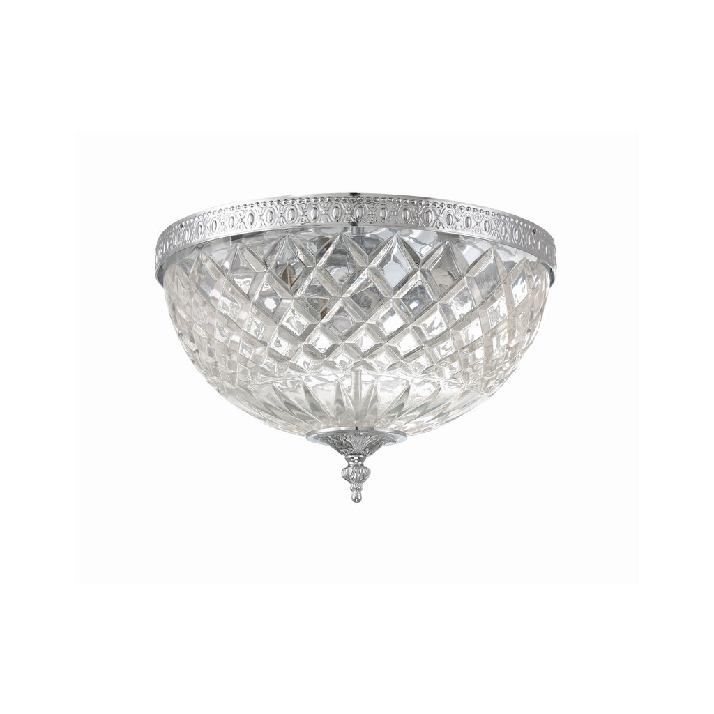 Crystorama Radley 12'' Flush Mount in Polished Chrome - Additional View