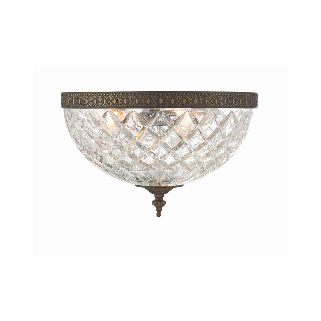 Crystorama Radley 12'' Flush Mount in English Bronze - Additional View
