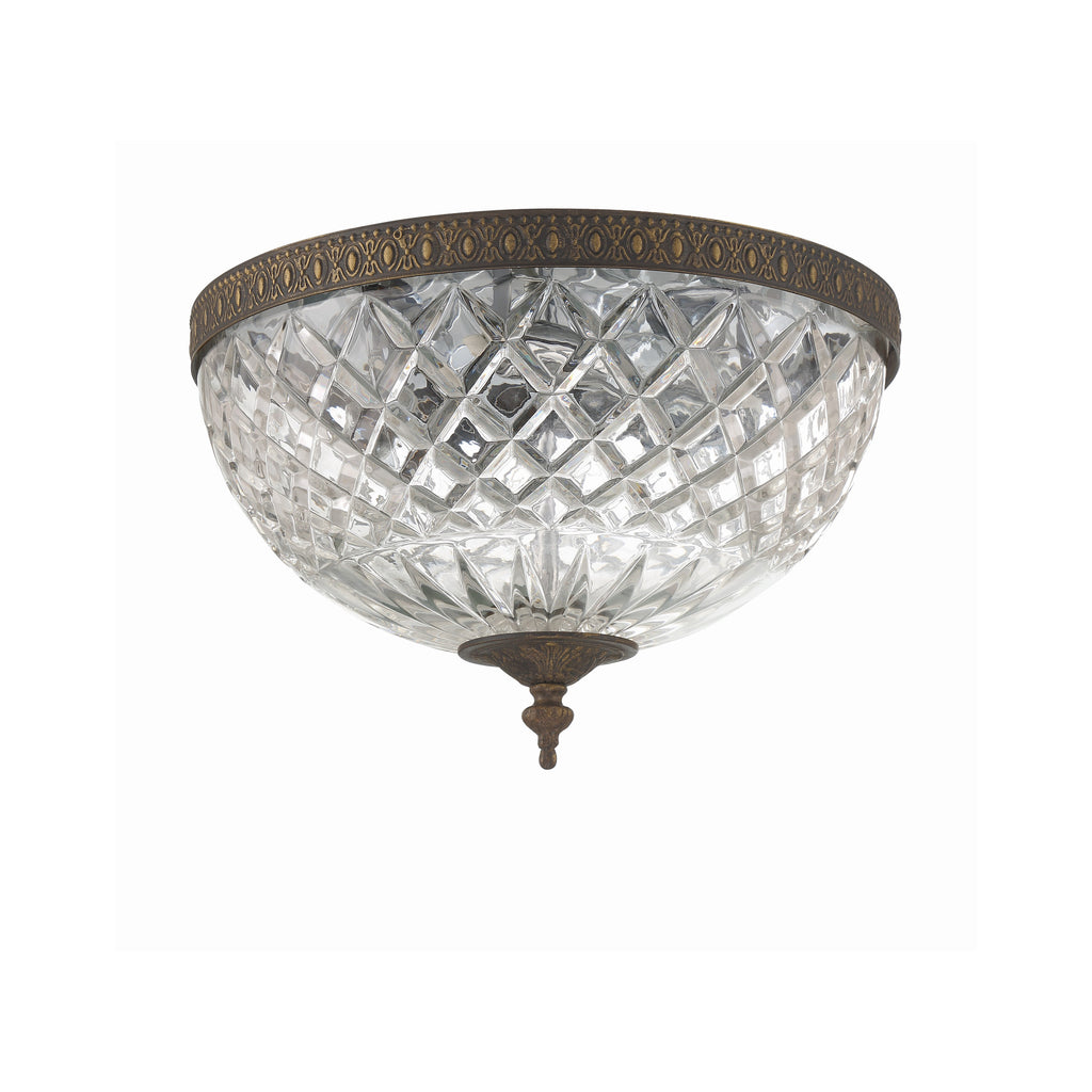 Crystorama Radley 12'' Flush Mount in English Bronze - Additional View