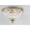 Crystorama Radley 12'' Flush Mount in Olde Brass - Lifestyle View