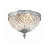 Crystorama Radley 8'' Flush Mount in Polished Chrome - Front View