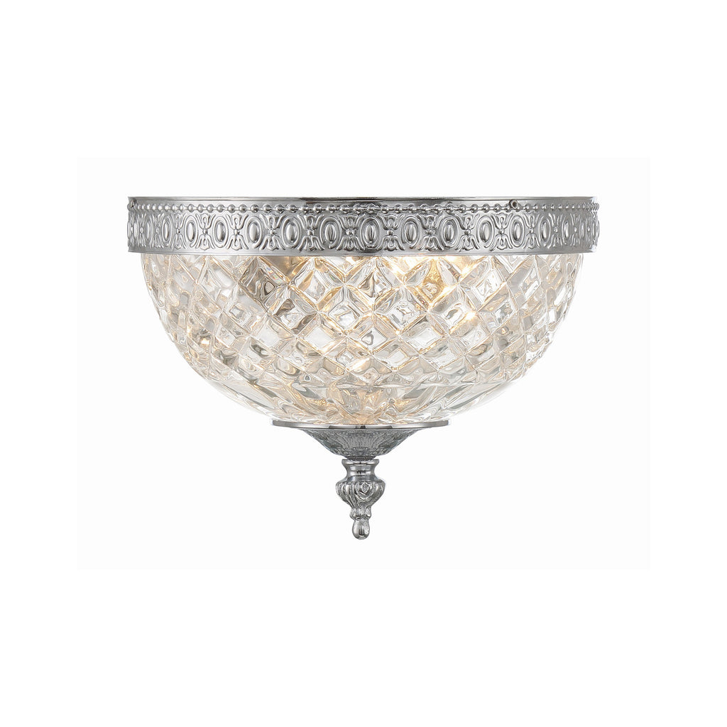 Crystorama Radley 8'' Flush Mount in Polished Chrome - Additional View