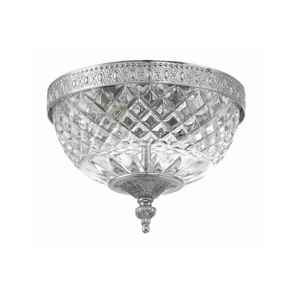 Crystorama Radley 8'' Flush Mount in Polished Chrome - Additional View