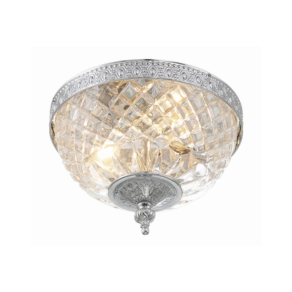 Crystorama Radley 8'' Flush Mount in Polished Chrome - Additional View
