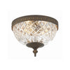 Crystorama Radley 8'' Flush Mount in English Bronze - Front View