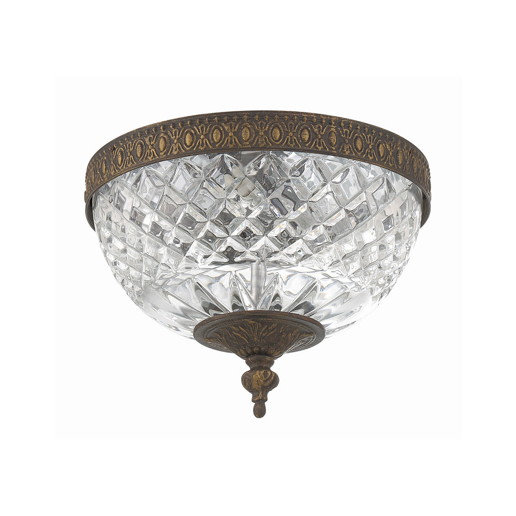 Crystorama Radley 8'' Flush Mount in English Bronze - Additional View