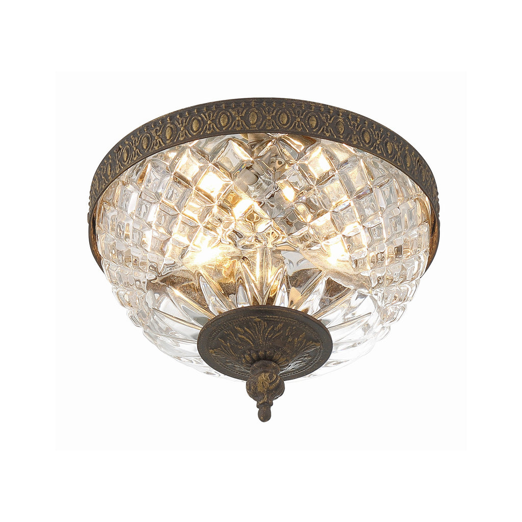 Crystorama Radley 8'' Flush Mount in English Bronze - Additional View