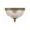 Crystorama Radley 8'' Flush Mount in Olde Brass - Additional View
