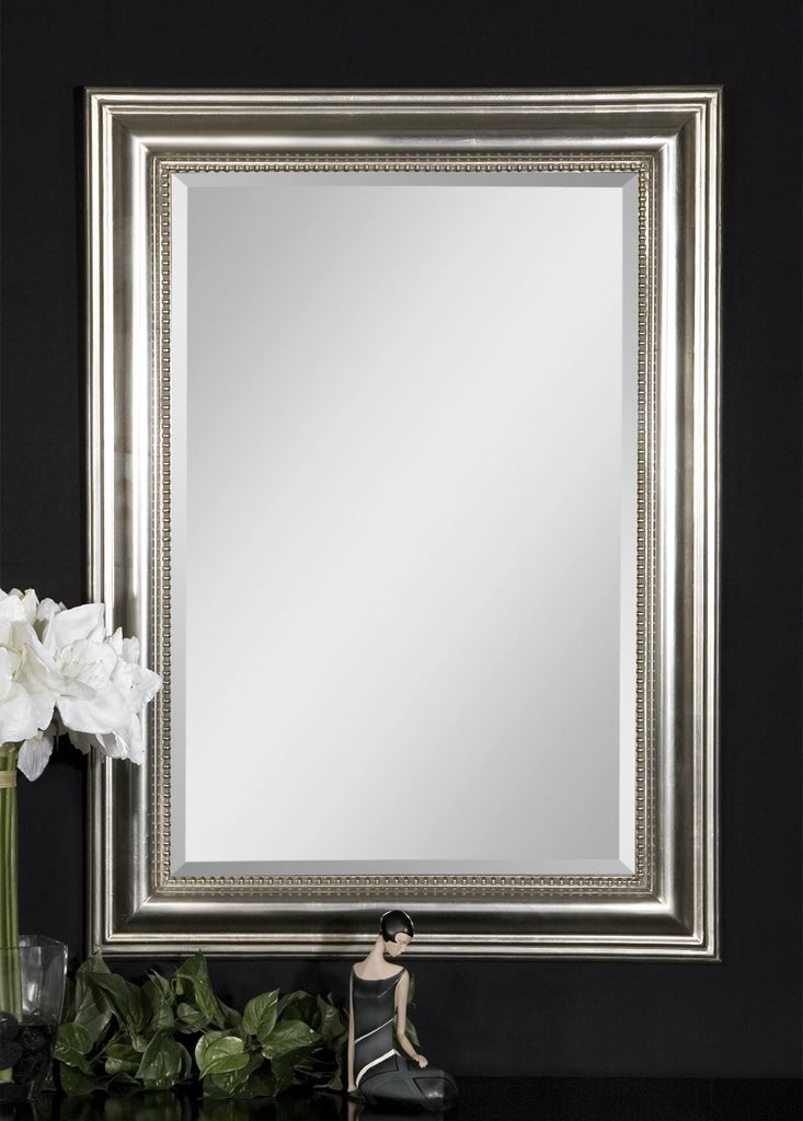 Silver Vanity Mirror - Elegant Home Décor - Alternate Image