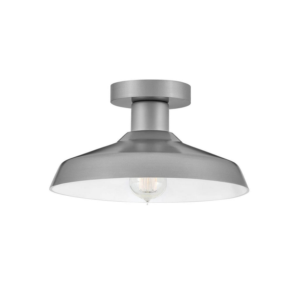 12072AL Forge 1 Light Outdoor Flush Mount|Main Image